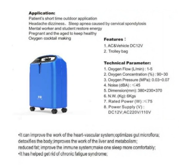 Oxygen Concentrator 5 Liter 
